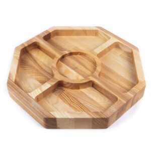 Masīvkoka uzkodu trauks, astoņstūris, 29 x 29 cm