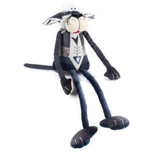 Melnais kaķis - jauka un smieklīga mīkstā manta, liela