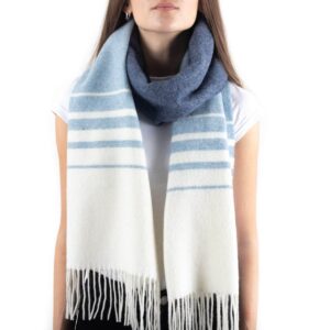 Merino Vilnas Šalle ar Rakstu, Daudzkrāsu, 34×200 cm Merino vilnas Šalle ar rakstu, daudzkrāsu, 34x200 cm