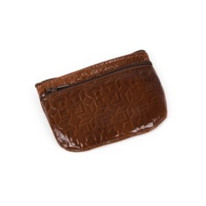 Naudas maciņš no dabīgās Ādas - auseklis, 8.5x11 cm