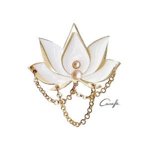 Organiskā stikla broša – lotoss