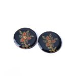 Papīra Podziņauskari ar Ziediem, Melni