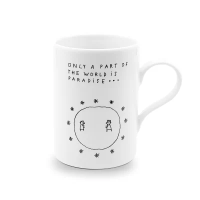 Porcelāna krūze “the world is paradise”, 300 ml