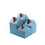 Priedes Koka Svečturi Mājas Formā, Pasteļzili