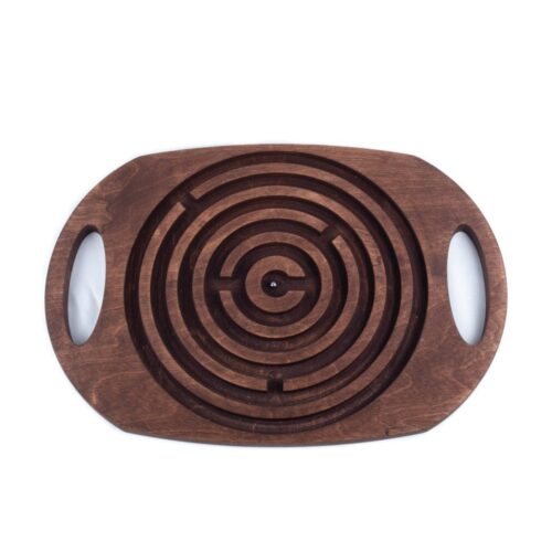 Rokās turamais koka labirints bērniem