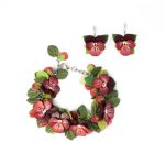 Rotu Komplekts - Atraitnītes - Rokassprādze un Auskari