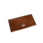 Sieviešu Naudas Maks no Dabīgās Ādas - Vecrīgas Panorāma, 9x16 cm