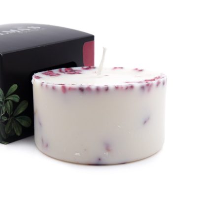 Sojas Vaska Svece ar Augiem un Ogu Aromātu Sojas vaska svece ar augiem un ogu aromātu
