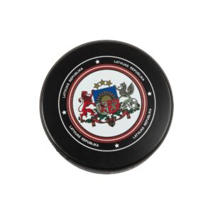 Suvenīru hokeja ripa – latvijas Ģerbonis