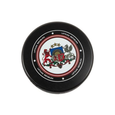 Suvenīru Hokeja Ripa – Latvijas Ģerbonis Suvenīru hokeja ripa – latvijas Ģerbonis