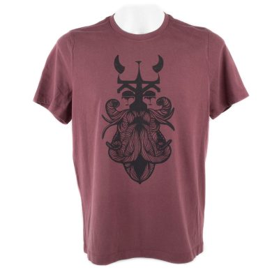 T-krekls “vikings”, purpursarkans, unisex