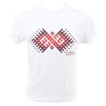 Unisex T-Krekls "LATVIJA", Zalktis, Balts