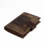 Vīriešu Naudas Maks no Dabīgās Ādas, Latvija, Brūns, 13 x 10 cm