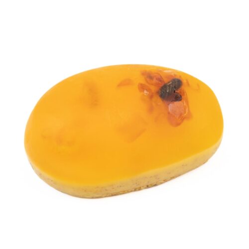 Ziepes ar dzintara gabaliņiem “greipfrūts”