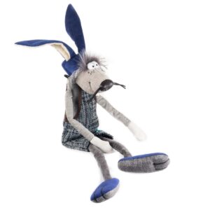 Zils zaķis, jauka un smieklīga mīkstā manta, vidēja