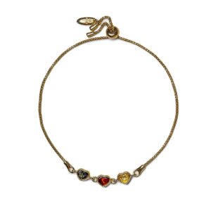 Sudraba Rokassprādze ar Trim Dzintara Sirsniņām Dažādās Krāsās, Apzeltīta Sudraba rokassprādze ar trim dzintara sirsniņām dažādās krāsās, apzeltīta