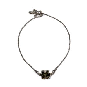 Sudraba Rokassprādze ar Zaļganu Dzintara Puzles Gabaliņu Sudraba rokassprādze ar zaļganu dzintara puzles gabaliņu