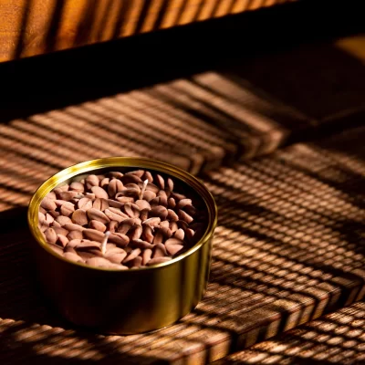 Aromatizēta Svece Konservu Bundžā, Kafijas Pupiņas Aromatizēta svece konservu bundžā, kafijas pupiņas