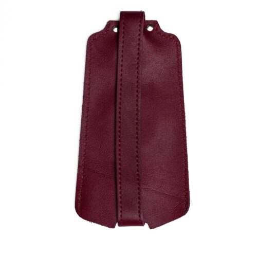 Atslēgu turētājs no dabīgās Ādas, rīgas melnais kaķis, bordo