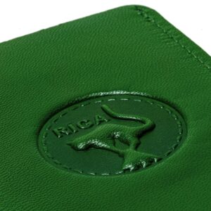 E-talona Maciņš no Dabīgās Ādas, Rīgas Melnais Kaķis, Zaļš, 7 x 10 cm E-talona maciņš no dabīgās Ādas, rīgas melnais kaķis, zaļš, 7 x 10 cm