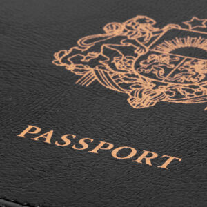 Pases Vāks Melnā Krāsā ar Ģerboni, REPUBLIC OF LATVIA, 9.8 x 13.7 cm Pases vāks melnā krāsā ar Ģerboni, republic of latvia, 9.8 x 13.7 cm