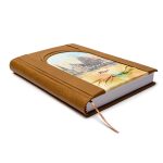 Piezīmju Grāmata Dabīgās Ādas Vākos, RĪGA, Melngalvju nams, Gaiši brūna, 15 x 21 cm