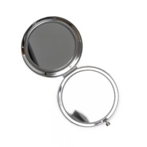 Kabatas spogulītis - suvenīrs ar latvijas pilsētām un Ģerboni, 7 cm