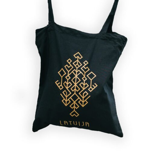 Kokvilnas Taša ar Etnogrāfisko Rakstu "Dzīvības Koks"