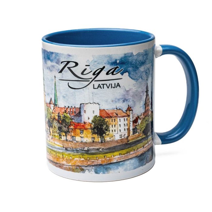 Krūze - suvenīrs, zviedru vārti, rīgas pils, rĪga, latvija