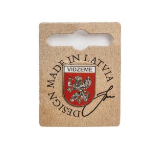 Nozīmīte - Ģerbonis vidzeme, 1.5 x 2 cm