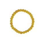 Dzintara Aproce ar Matētām Bumbiņām, Gaišdzeltena, ⌀ 6 cm