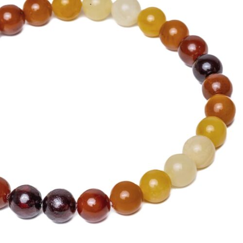 Aproce ar dzintara pērlītēm, daudzkrāsaina, 6 cm