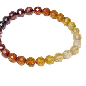 Aproce ar Dzintara Pērlītēm un Krāsu Gradientu, 6 cm Aproce ar dzintara pērlītēm un krāsu gradientu, 6 cm