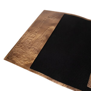 Dabīgās Ādas grāmatas vāks – vecrīgas motīvs, baznīcu torņi, rĪga, 18×23.5 cm