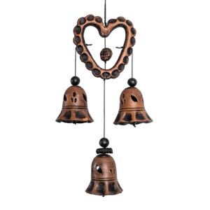 Keramikas vēja zvani ar sirsniņu, 3 zvani