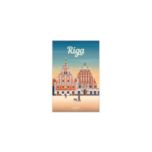 Magnēts 3d riga, vecrīga, melngalvju nams, 54x78 mm