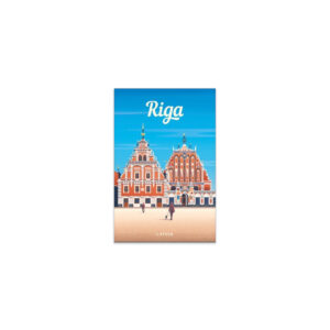 Magnēts 3d riga, vecrīga, melngalvju nams, 54x78 mm