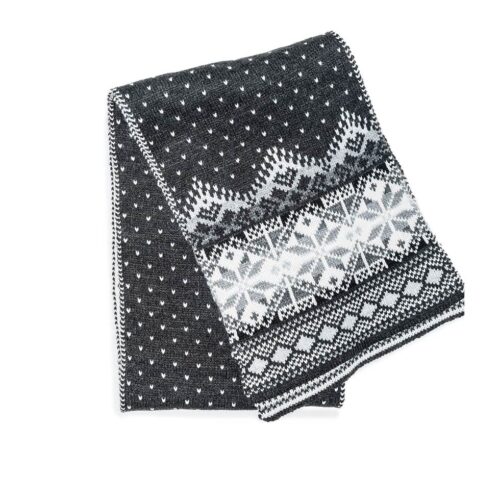 Šalle ar ausekļa zīmēm, melna