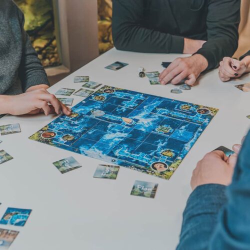 Sadarbības galda spēle "flow"