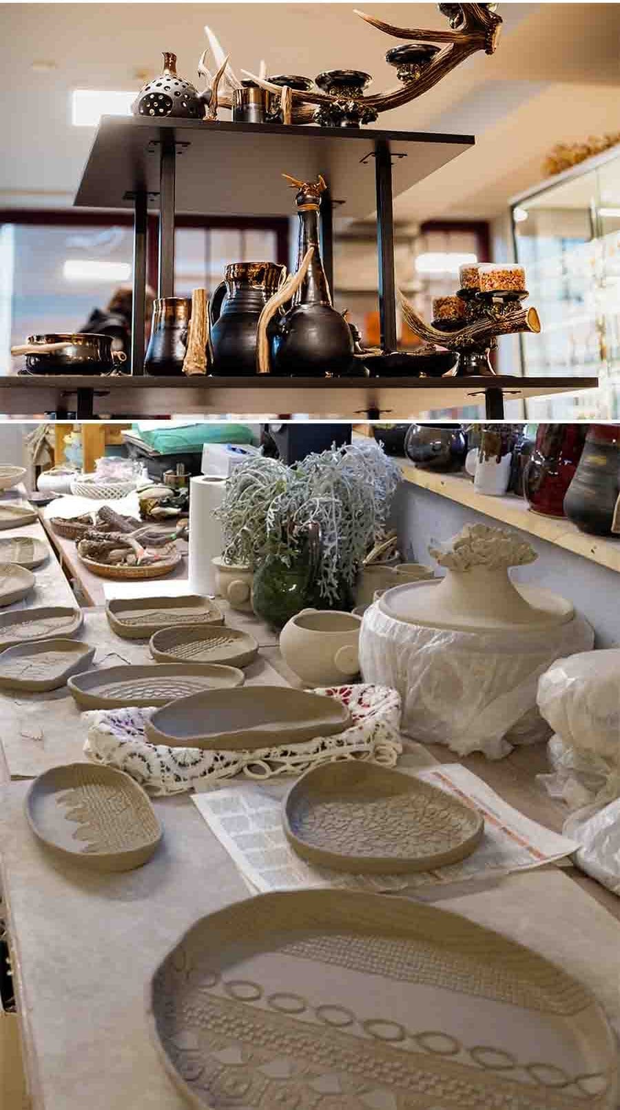 Keramikas kauss ar raga rokturi, tumši zils, 0.5l