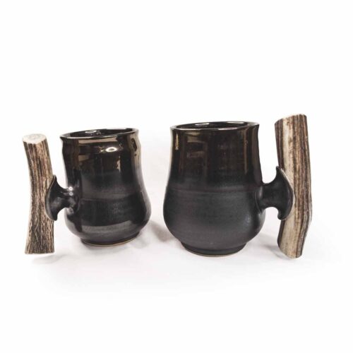 Keramikas kauss ar raga rokturi, tumši zils, 0.5l