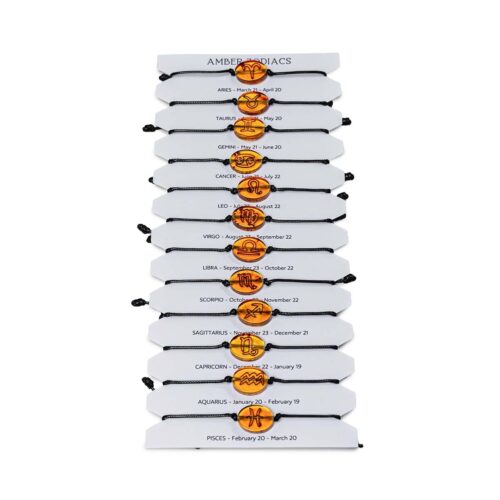 Dzintara zodiaka aproce, melna