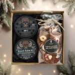 Ziemassvētku Dāvanu Komplekts - Vīriešu Balzāms, Šampūns Bārdai un Rudzu Kraukšķīgās Piparkūkas