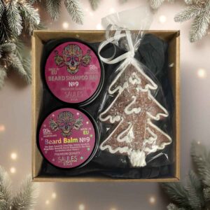 Ziemassvētku dāvanu komplekts - vīriešu balzāms un Šampūns bārdai un piparkūka
