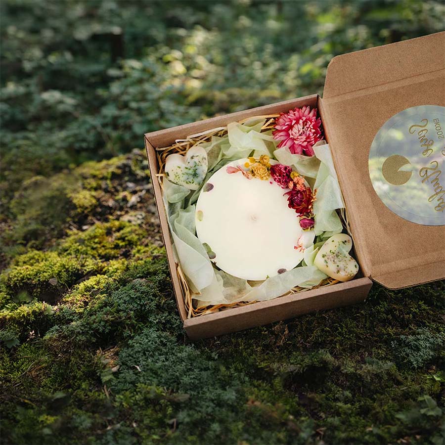 Aromātiskā sojas vaska svece, Ø 8.5 cm