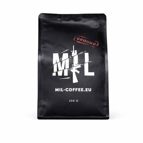 Kafijas pupiņas "mil", malta un pupiņu