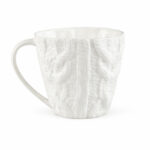 Porcelāna Krūze ar Adījuma Tekstūru, 400ml