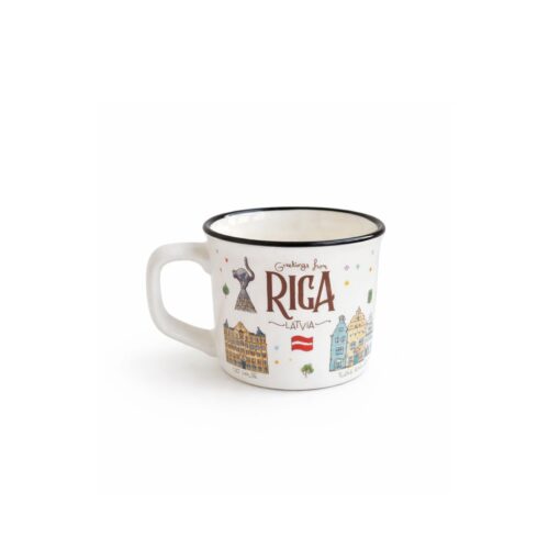 kruze-suvenirs-vecriga-melngalvju-nams-tris-brali-rigas-doms Keramikas krūze ar vecrīgas dizainu - mazs