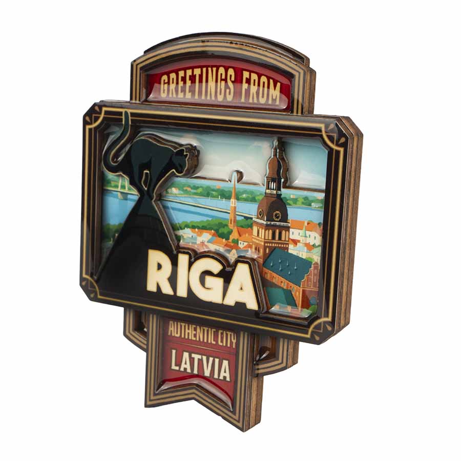 Koka magnēts, vecrīga, 9,5 x 6,5 cm (copy)