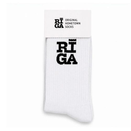 Zeķes riga original® baltas, bambusa